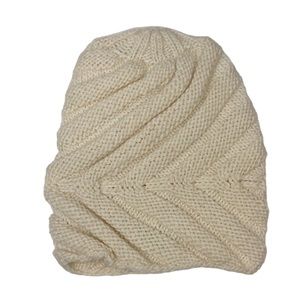 Eugenia Kim Beanie Cream White Wool Cashmere Chunky Ribbed Knit Hat